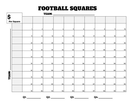 Football Squares .